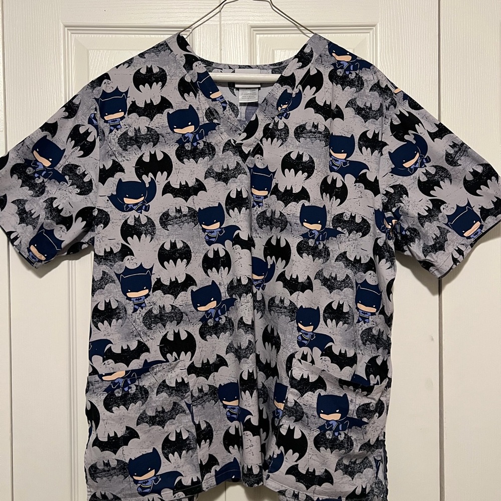 Cherokee Batman Themed Scrub Top